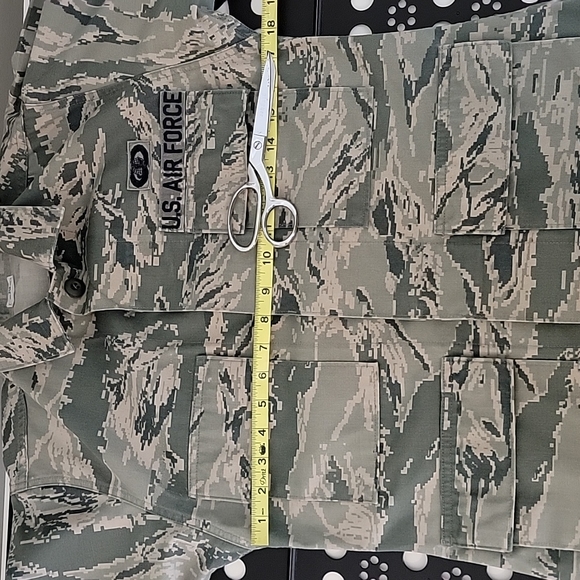 US Air Force Man's Utility Military Fatigues Camouflage Pattern Coat 32S - Picture 10 of 14